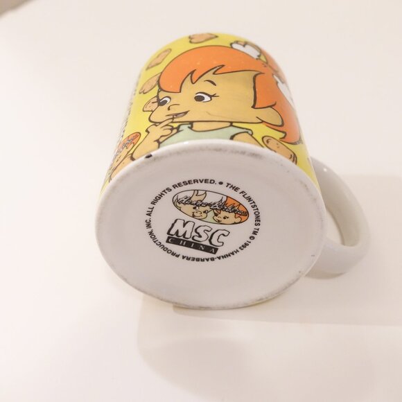 Vintage 1993 The Flinstones Pebbles Bamm-Bamm Mug Hanna-Barbera - Picture 6 of 7